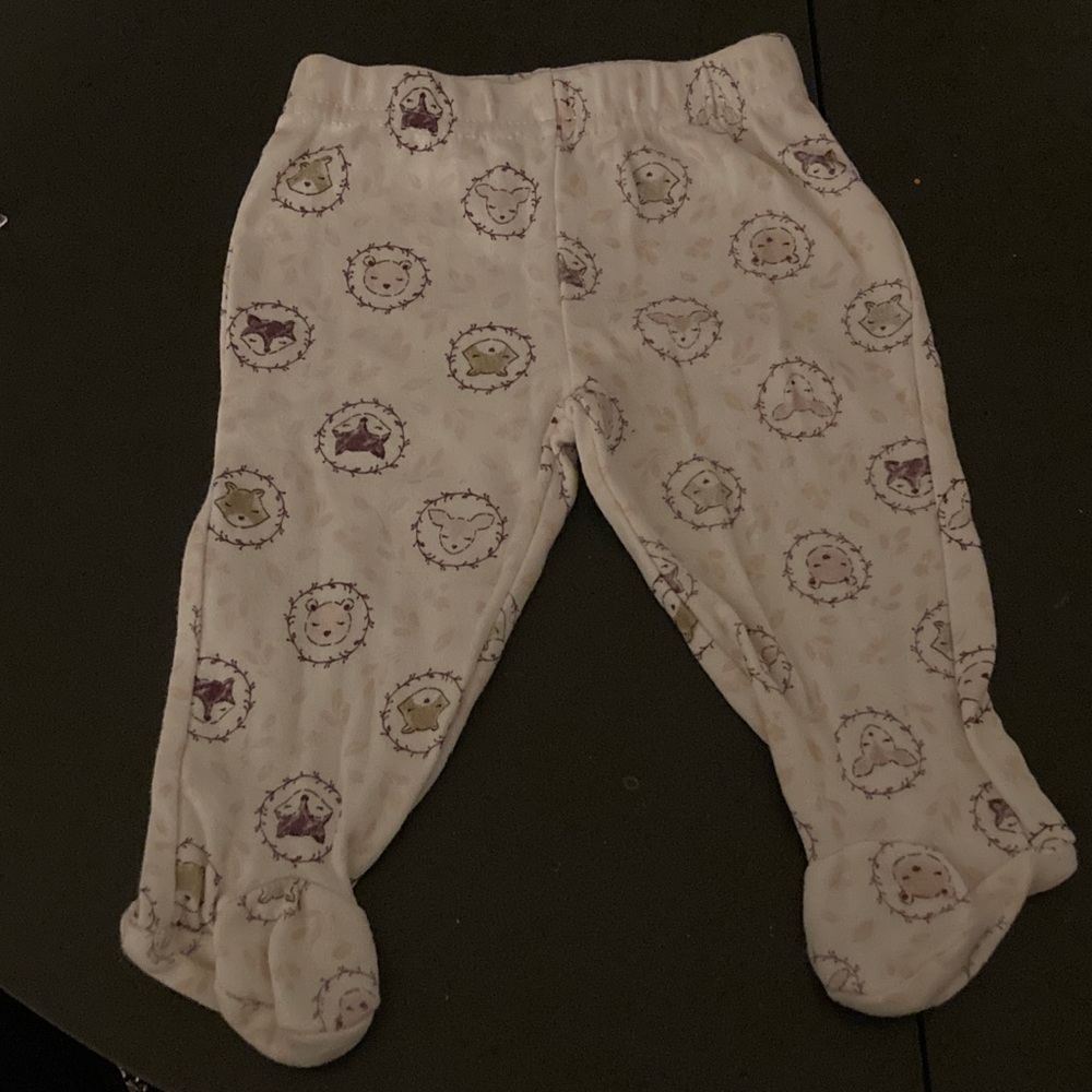 Adorable White and Purple Kids One Piece
